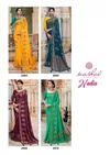 Kashvi Nadia Fancy Wear Designer Georgette With Antique copper Zari Saree Collection 